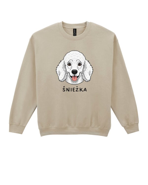 TL SWE SIM 1525 (7) Bluza bez kaptura <br>Pudel Personalizowana Pupil Pies