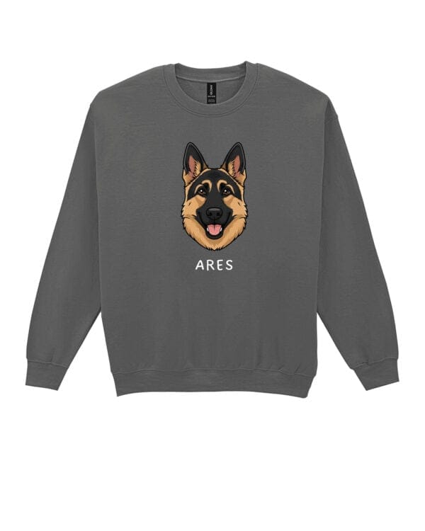 TL SWE SIM 1526 (13) Bluza bez kaptura <br>Owczarek niemiecki Personalizowana Pupil Pies