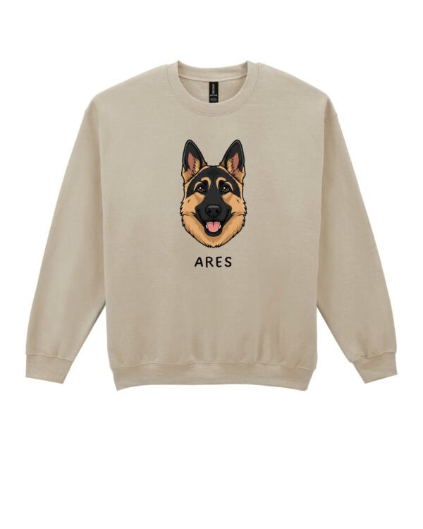 TL SWE SIM 1526 (7) Bluza bez kaptura <br>Owczarek niemiecki Personalizowana Pupil Pies