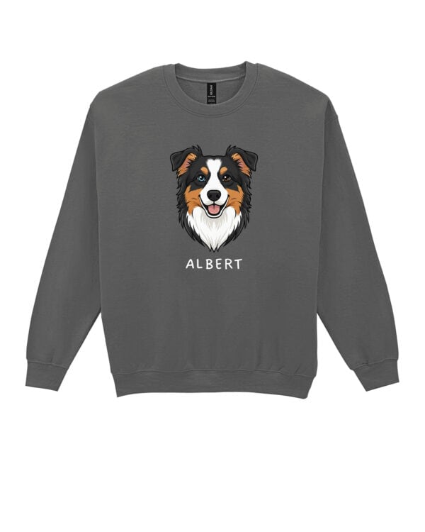 TL SWE SIM 1527 (13) Bluza bez kaptura <br>Owczarek australijski Personalizowana Pupil Pies