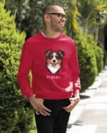 TL SWE SIM 1527 (18) Bluza bez kaptura <br>Owczarek australijski Personalizowana Pupil Pies