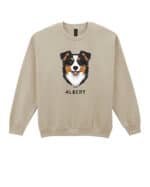 TL SWE SIM 1527 (7) Bluza bez kaptura Owczarek australijski Personalizowana Pupil Pies