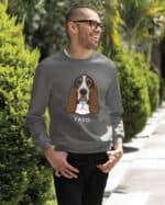 TL SWE SIM 1529 (15) Bluza bez kaptura <br>Basset Personalizowana Pupil Pies