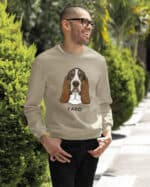 TL SWE SIM 1529 (9) Bluza bez kaptura <br>Basset Personalizowana Pupil Pies