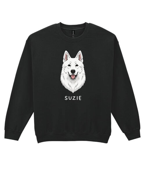 TL SWE SIM 1531 (10) Bluza bez kaptura Owczarek szwajcarski Personalizowana Pupil Pies