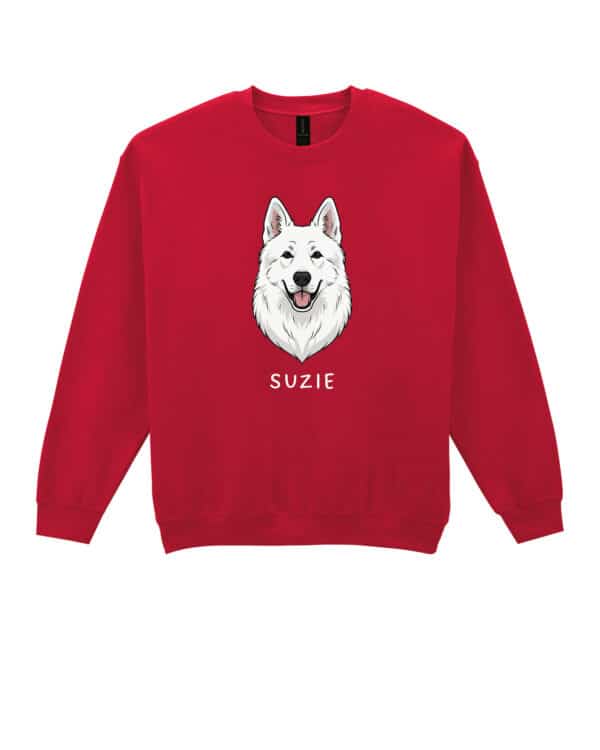 TL SWE SIM 1531 (16) Bluza bez kaptura <br>Owczarek szwajcarski Personalizowana Pupil Pies