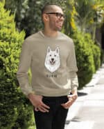 TL SWE SIM 1531 (9) Bluza bez kaptura <br>Owczarek szwajcarski Personalizowana Pupil Pies