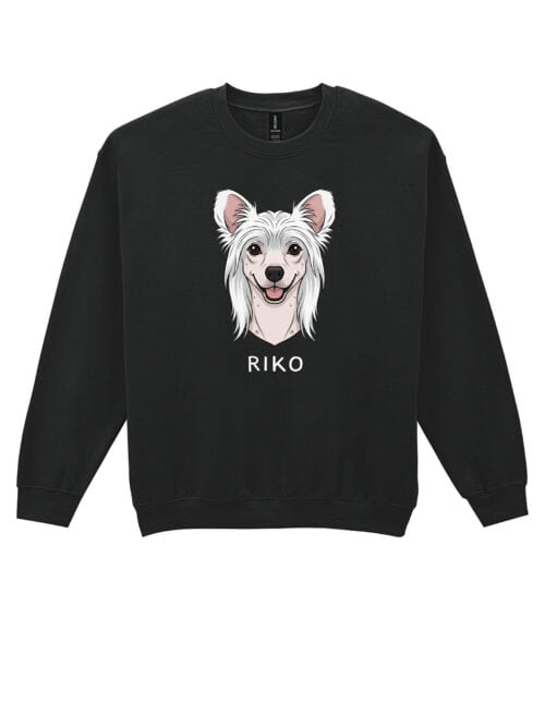 TL SWE SIM 1532 (10) Bluza bez kaptura Grzywacz chiński Personalizowana Pupil Pies