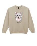 TL SWE SIM 1532 (7) Bluza bez kaptura <br>Grzywacz chiński Personalizowana Pupil Pies