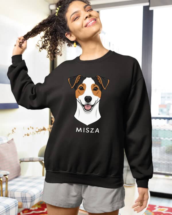 TL SWE SIM 1534 (11) Bluza bez kaptura <br>Jack Russell Terrier Personalizowana Pupil Pies