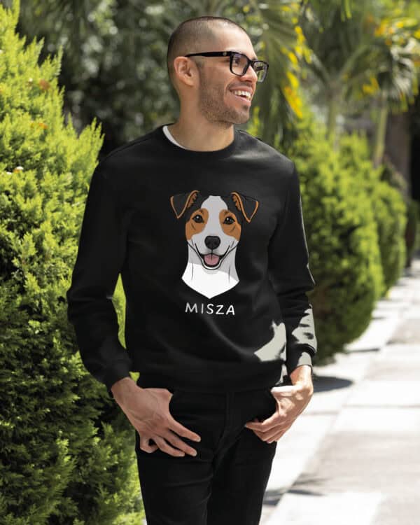 TL SWE SIM 1534 (12) Bluza bez kaptura <br>Jack Russell Terrier Personalizowana Pupil Pies