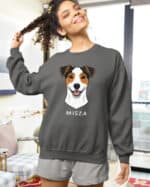 TL SWE SIM 1534 (14) Bluza bez kaptura <br>Jack Russell Terrier Personalizowana Pupil Pies