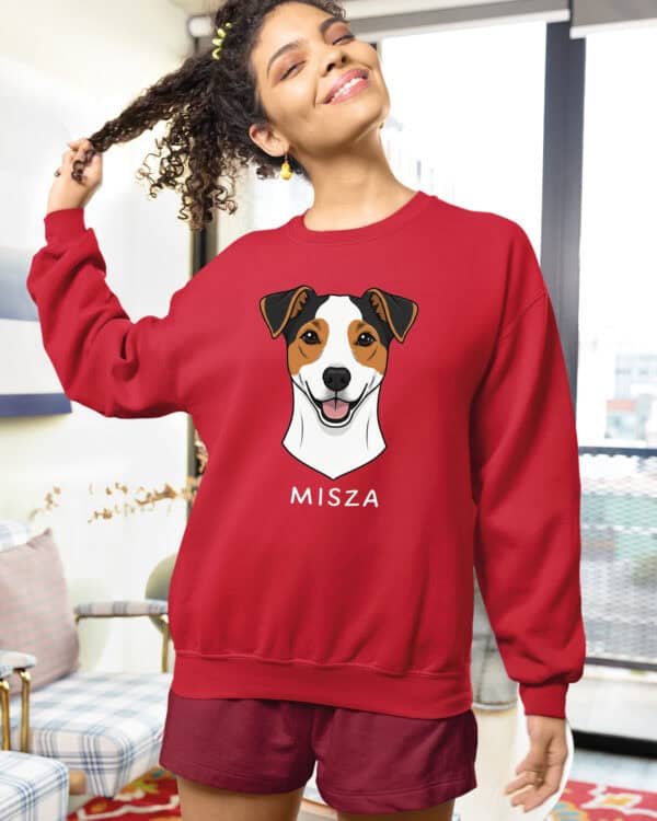 TL SWE SIM 1534 (17) Bluza bez kaptura <br>Jack Russell Terrier Personalizowana Pupil Pies