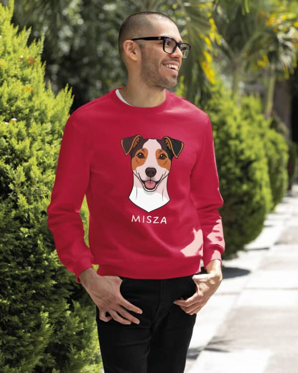 TL SWE SIM 1534 (18) Bluza bez kaptura <br>Jack Russell Terrier Personalizowana Pupil Pies