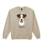 TL SWE SIM 1534 (7) Bluza bez kaptura <br>Jack Russell Terrier Personalizowana Pupil Pies