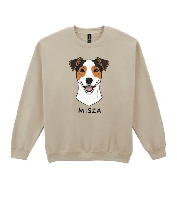 TL SWE SIM 1534 (7) Bluza bez kaptura <br>Jack Russell Terrier Personalizowana Pupil Pies