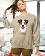 TL SWE SIM 1534 (8) Bluza bez kaptura <br>Jack Russell Terrier Personalizowana Pupil Pies