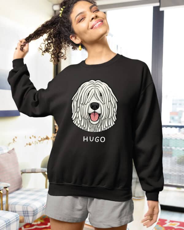 TL SWE SIM 1535 (11) Bluza bez kaptura <br>Komondor Personalizowana Pupil Pies