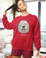 TL SWE SIM 1535 (17) Bluza bez kaptura <br>Komondor Personalizowana Pupil Pies