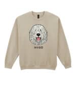 TL SWE SIM 1535 (7) Bluza bez kaptura <br>Komondor Personalizowana Pupil Pies