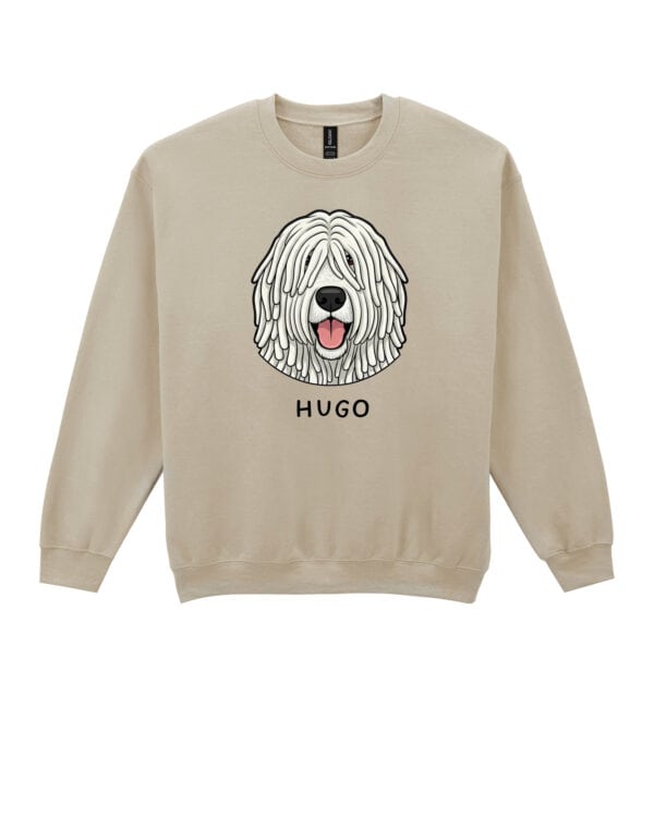 TL SWE SIM 1535 (7) Bluza bez kaptura <br>Komondor Personalizowana Pupil Pies