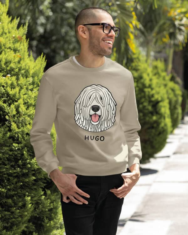 TL SWE SIM 1535 (9) Bluza bez kaptura <br>Komondor Personalizowana Pupil Pies