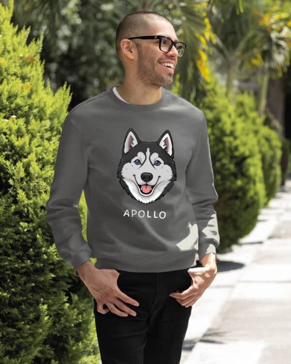 TL SWE SIM 1536 (15) Bluza bez kaptura <br>Husky Personalizowana Pupil Pies