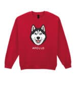 TL SWE SIM 1536 (16) Bluza bez kaptura <br>Husky Personalizowana Pupil Pies