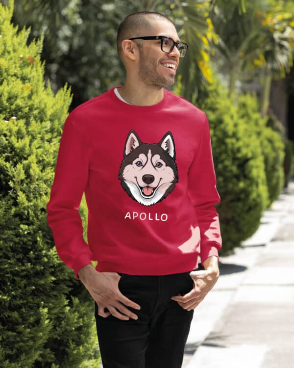 TL SWE SIM 1536 (18) Bluza bez kaptura <br>Husky Personalizowana Pupil Pies