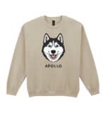 TL SWE SIM 1536 (7) Bluza bez kaptura <br>Husky Personalizowana Pupil Pies