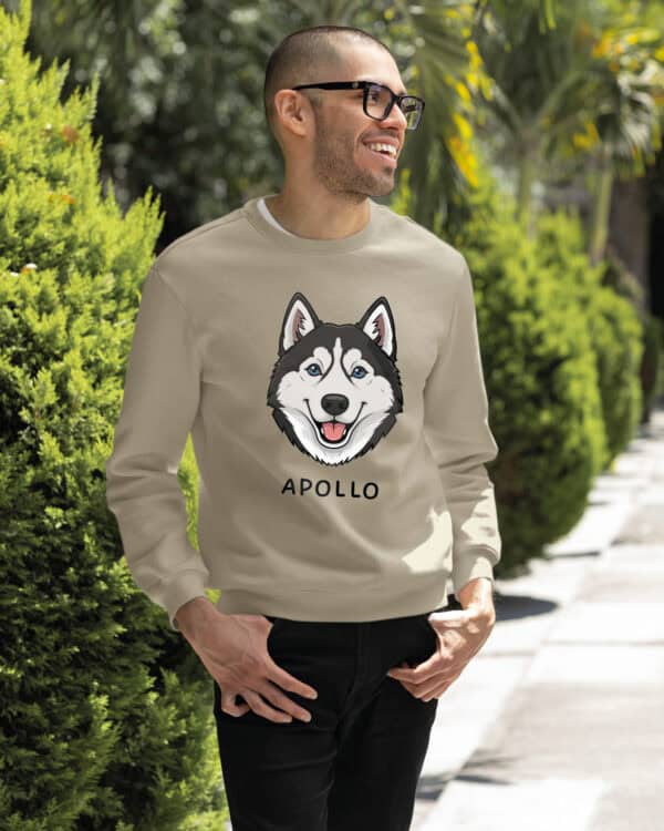 TL SWE SIM 1536 (9) Bluza bez kaptura <br>Husky Personalizowana Pupil Pies