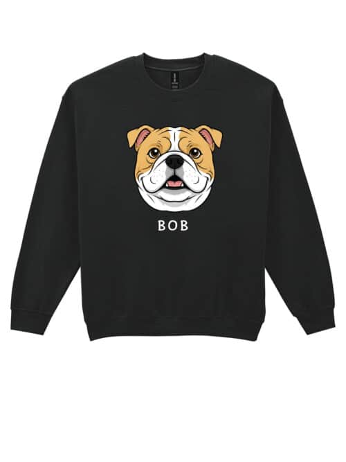 TL SWE SIM 1538 (10) Bluza bez kaptura Bulldog Personalizowana Pupil Pies