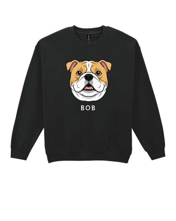 TL SWE SIM 1538 (10) Bluza bez kaptura Bulldog Personalizowana Pupil Pies