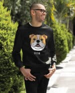 TL SWE SIM 1538 (12) Bluza bez kaptura <br>Bulldog Personalizowana Pupil Pies