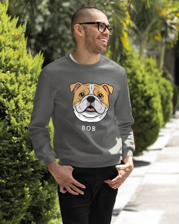 TL SWE SIM 1538 (15) Bluza bez kaptura <br>Bulldog Personalizowana Pupil Pies