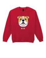 TL SWE SIM 1538 (16) Bluza bez kaptura <br>Bulldog Personalizowana Pupil Pies