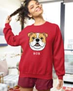 TL SWE SIM 1538 (17) Bluza bez kaptura <br>Bulldog Personalizowana Pupil Pies