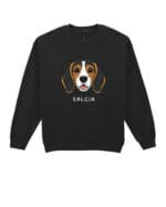 TL SWE SIM 1540 (10) Bluza bez kaptura <br>Beagle Personalizowana Pupil Pies