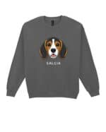 TL SWE SIM 1540 (13) Bluza bez kaptura <br>Beagle Personalizowana Pupil Pies