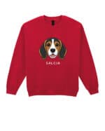 TL SWE SIM 1540 (16) Bluza bez kaptura <br>Beagle Personalizowana Pupil Pies