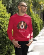 TL SWE SIM 1540 (18) Bluza bez kaptura <br>Beagle Personalizowana Pupil Pies