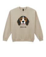 TL SWE SIM 1540 (7) Bluza bez kaptura Beagle Personalizowana Pupil Pies