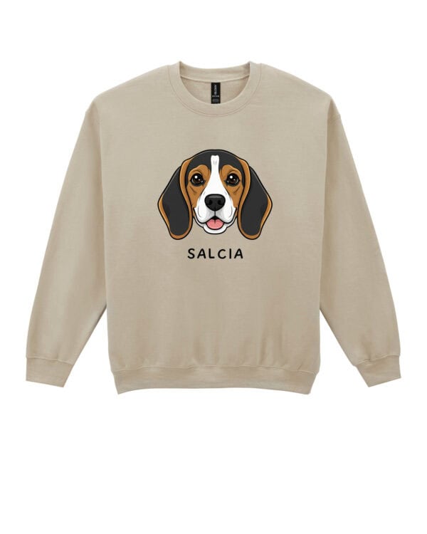 TL SWE SIM 1540 (7) Bluza bez kaptura Beagle Personalizowana Pupil Pies