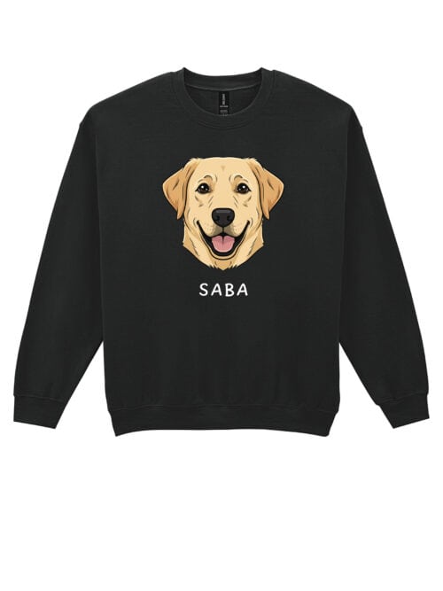 TL SWE SIM 1541 (10) Bluza bez kaptura Labrador Personalizowana Pupil Pies