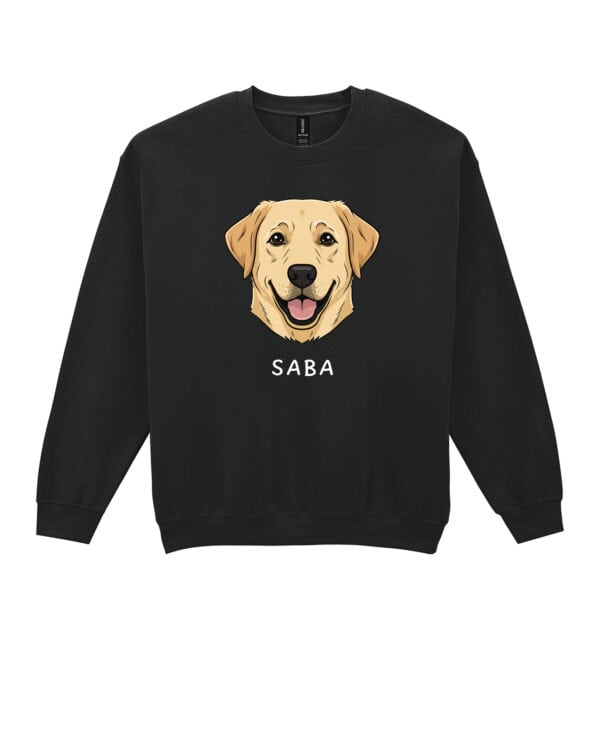 TL SWE SIM 1541 (10) Bluza bez kaptura Labrador Personalizowana Pupil Pies