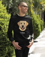 TL SWE SIM 1541 (12) Bluza bez kaptura <br>Labrador Personalizowana Pupil Pies