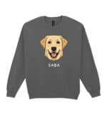 TL SWE SIM 1541 (13) Bluza bez kaptura <br>Labrador Personalizowana Pupil Pies