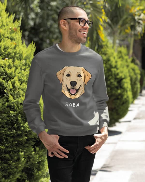 TL SWE SIM 1541 (15) Bluza bez kaptura <br>Labrador Personalizowana Pupil Pies