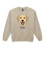 TL SWE SIM 1541 (7) Bluza bez kaptura <br>Labrador Personalizowana Pupil Pies