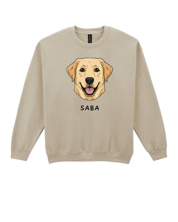 TL SWE SIM 1541 (7) Bluza bez kaptura <br>Labrador Personalizowana Pupil Pies